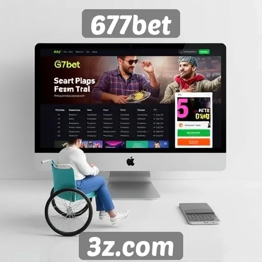 Acessibilidade e design do site 677bet
